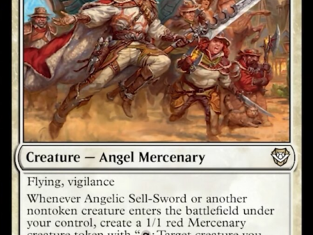 Angelic Sell-Sword [Outlaws of Thunder Junction Commander] Discount