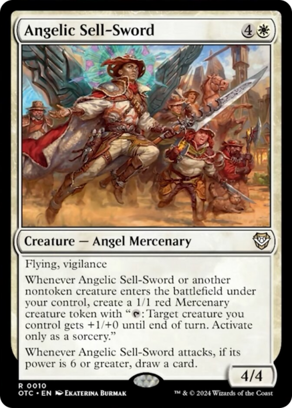 Angelic Sell-Sword [Outlaws of Thunder Junction Commander] Discount