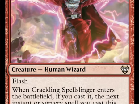 Crackling Spellslinger [Outlaws of Thunder Junction Commander] Online Hot Sale