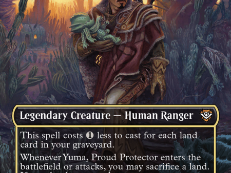 Yuma, Proud Protector (Borderless) [Outlaws of Thunder Junction Commander] For Discount